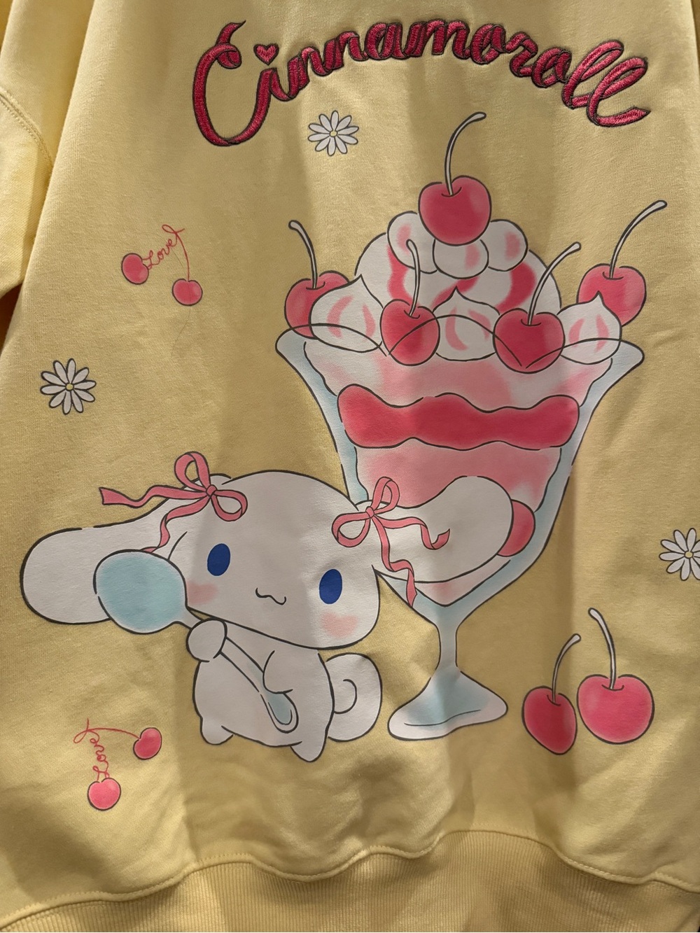 Hybrid Apparel Yellow Cinnamoroll Cherry Parfait Crewneck - Picture 2 of 6
